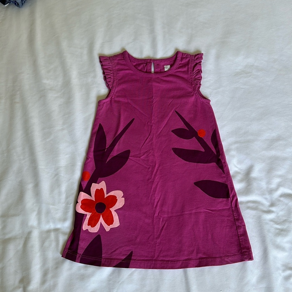 Tea Collection Island Blooms Graphic Dress